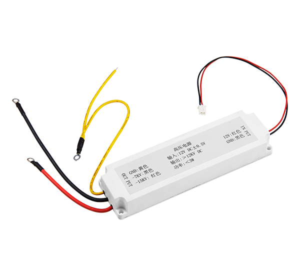 Electrostatic air cleaner with a high voltage source