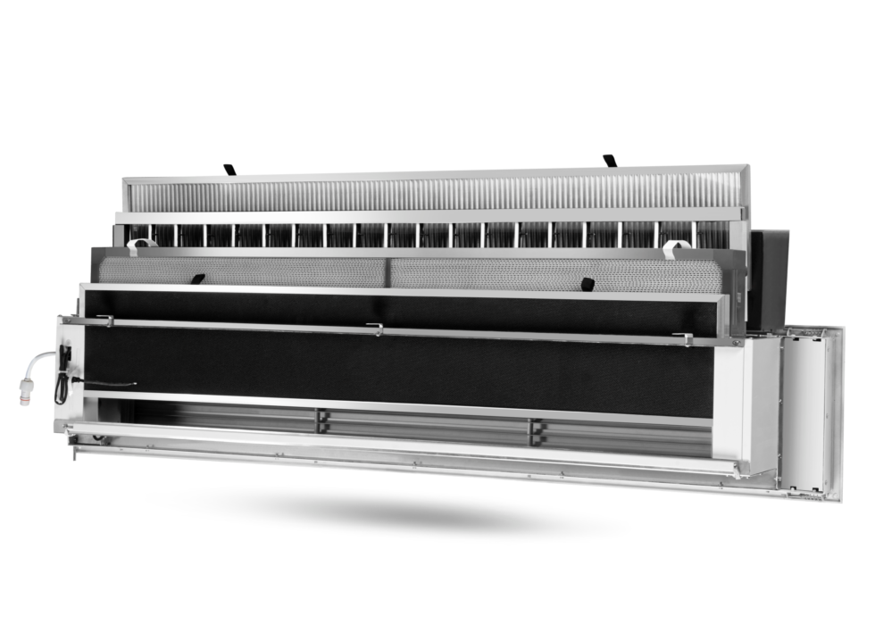 百葉窗(chuāng)吸頂式空(kōng)氣淨化(huà)消毒機(jī)